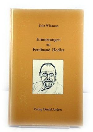 Seller image for Erinnerungen an Ferdinand Hodler for sale by PsychoBabel & Skoob Books