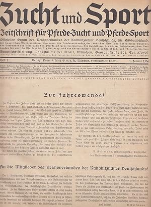 Zucht und Sport, Zeitschrift für Pferde-Zucht ud Pferde-Sport, Jahrgang 1934 Offizielles Organ de...