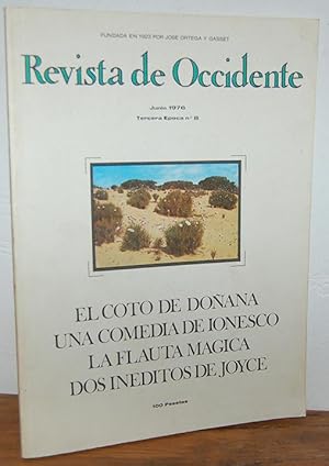 Imagen del vendedor de Revista de Occidente, Tercera poca, n 8. EL COTO DE DOANA / UNA COMEDIA DE IONESCO / LA FLAUTA MGICA / DOS INDITOS DE JOYCE a la venta por EL RINCN ESCRITO