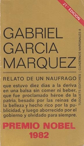 Seller image for RELATO DE UN NAUFRAGO for sale by Librera Vobiscum