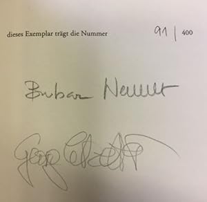 Image du vendeur pour Ein Abschied von Drosendorf. - signiert, Erstausgabe, einmalige Auflage von 400 numerieten Exemplaren Erzhlung. Farboffsetlithographien von Georg Lebzelter. oxohyph 2000-1. mis en vente par Bhrnheims Literatursalon GmbH