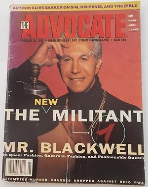 Imagen del vendedor de The Advocate (Issue No. 595, January 28, 1992): The National Gay and Lesbian Newsmagazine Magazine (Mr. Blackwell Cover Photo and Article on Queer Fashion) a la venta por Bloomsbury Books