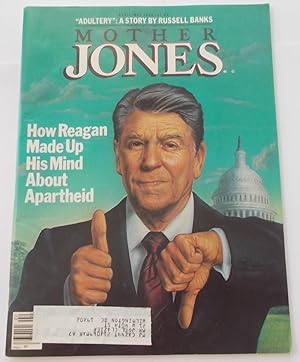 Seller image for Mother Jones Magazine (April-May 1986) Cover Story: How Ronald Reagan Made Up His Mind About Apartheid for sale by Bloomsbury Books