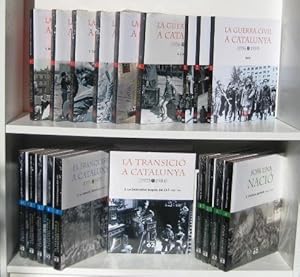 Imagen del vendedor de 4 Col leccions (20 Vols.) LA GUERRA CIVIL A CATALUNYA (1936-1939) (6 vols.) + 12 DVDs en 3 estoigs / EL FRANQUISME A CATALUNYA (5 vols.) / LA TRANSICIO A CATALUNYA (2 vols.) SOM UNA NACIO (4 vols.) a la venta por Ducable Libros