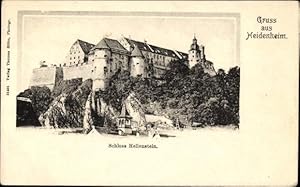 Bild des Verkufers fr Passepartout Ansichtskarte / Postkarte Heidenheim an der Brenz Baden Wrttemberg, Blick auf Schloss Hellenstein zum Verkauf von akpool GmbH