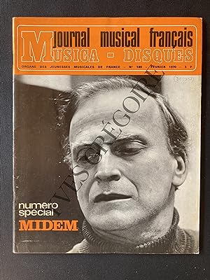 JOURNAL MUSICAL FRANCAIS-N°189-VRIER 1970-YEHUDI MENUHIN