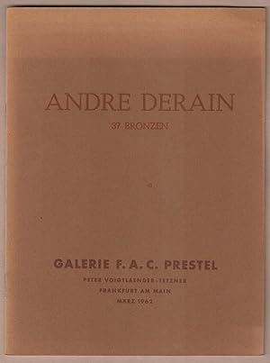 Image du vendeur pour Andr Derain. 37 Bronzen. mis en vente par Antiquariat Neue Kritik