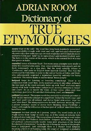 Dictionary of True Etymologies.