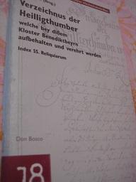 Imagen del vendedor de Verzeichnus der Heilligthumber welche bey diem Kloster Benedikteyrn aufbehalten und verehrt w. Index SS. Reliquiarum a la venta por Alte Bcherwelt