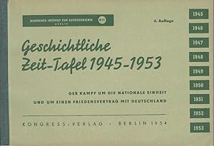 Geschichtliche Zeit-Tafel 1945 - 1953. Der Kampf um die nationale Einheit und um einen Friedensve...