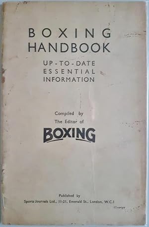 Boxing Handbook : Up-to Date Essential Information