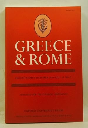 Seller image for Greece & Rome. Second Series, Volume 48, Number 2 (October 2001) for sale by Cat's Cradle Books