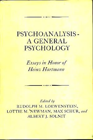 Seller image for Psychoanalysis. A general psychology. Essays in honor of Heinz Hartmann. With Albert J. Solnit. for sale by Fundus-Online GbR Borkert Schwarz Zerfa