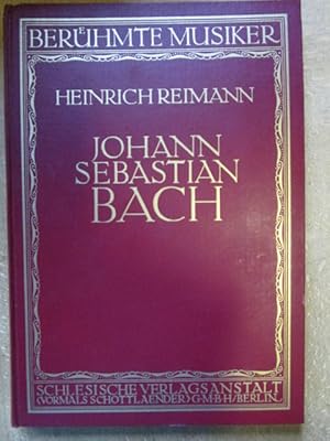 Bild des Verkufers fr Johann Sebastian Bach. zum Verkauf von Antiquariat Gisa Hinrichsen