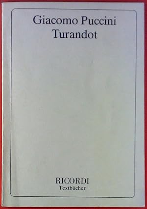 Seller image for Turandot. Lyrisches Drama in drei Akten und fnf Bildern. Textbuch. for sale by biblion2