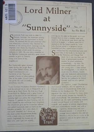 Lord Milner at "Sunnyside"