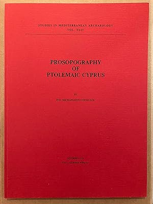 Bild des Verkufers fr Prosopography of Ptolemaic Cyprus (Studies in Mediterranean archaeology, 44) zum Verkauf von Joseph Burridge Books