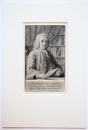 Antique print, etching and engraving | JOANNES ENSCHEDE, published 1768, 1 p.