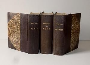 Les trois villes. Lourdes. Paris. Charpentier et Fasquelle. 1894. Rome. Paris. Charpentier et Fas...