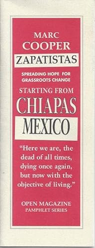 Immagine del venditore per Starting From Chiapas venduto da zenosbooks