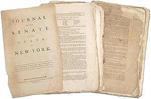 Bild des Verkufers fr [Loose Sheets as Issued]: Journal of the Senate [and Journal of the Assembly] of the State of New York, At their first Meeting of the Seventh Session, begun and holden at the City-Hall in the City of New York, on Tuesday, the sixth Day of January, 1784 zum Verkauf von Between the Covers-Rare Books, Inc. ABAA