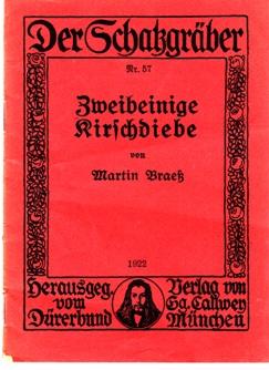 Imagen del vendedor de Zweibeinige Kirschdiebe. a la venta por Buchversand Joachim Neumann