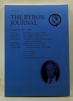 Imagen del vendedor de The Byron Journal, Volume 36, Number 1 (2008) a la venta por Cat's Cradle Books