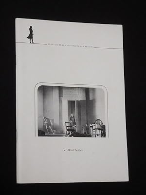 Seller image for Programmheft 8 Schiller-Theater Berlin 1985/ 86. DIE SCHMUTZIGEN HNDE von Sartre. Insz.: Heribert Sasse, Bhnenbild: Santiago del Corral, Kostme: Gisela Storch. Mit Peter Kremer, Friedhelm Ptok, Lothar Blumhagen, Friedrich W. Bauschulte, Peter Kuiper, Michael Stutz, Dieter Ranspach, Frank Arnold, Arno Piotr, Sabine Schmeller, Regina Nowack for sale by Fast alles Theater! Antiquariat fr die darstellenden Knste