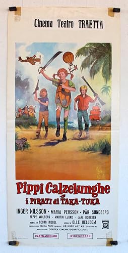 Immagine del venditore per PIPPI CALZELUNGHE I PIRATI DI TAKA TUKA - 1970Dir OLLE HELLBOMCast: INGER NILSSONMARIA PERSSONITALIA - INSERT-Lc.-33x70-Cm.-13x27-In.LOCANDINA venduto da BENITO ORIGINAL MOVIE POSTER