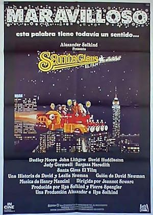 Seller image for MARAVILLOSO SANTA CLAUS - 1985Dir JEANNOT SZWARCCast: DUDLEY MOOREJOHN LITHGOWDAVID HUNDLESTONJUDY CORNWELLBURGESS MEREDITHESPA?A - -70X100-Cm.-27X41-INCHES-1 SH.POSTER for sale by BENITO ORIGINAL MOVIE POSTER