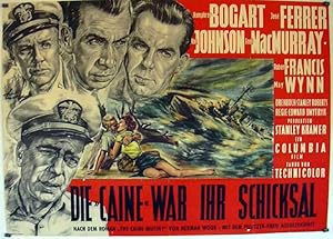 Bild des Verkufers fr DIE CAINE WAR IHR SCHICKSAL - 1954Dir EDWARD DMYTRYKCast: HUMPHREY BOGARTJOSE FERRERVAN JOHNSONROBERT FRANCISMAY WYNNTOM TULLYALEMANIA - -95X140-Cm.-38X55-INCHESPOSTER zum Verkauf von BENITO ORIGINAL MOVIE POSTER