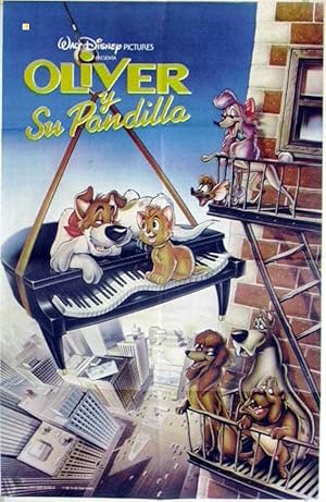 Imagen del vendedor de OLIVER Y SU PANDILLA - 1988Dir GEORGE SCRIBNERCast: CARTOONARGENTINA - -70X100-Cm.-27X41-INCHES-1 SH.POSTER a la venta por BENITO ORIGINAL MOVIE POSTER