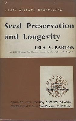 Imagen del vendedor de Seed Preservation and Longevity a la venta por Mike Park Ltd