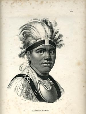 'Taijadaneega'. Lithographic portrait of Mohawk chief known as Joseph Brant