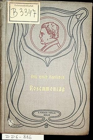Bild des Verkufers fr Rosenmontag. Eine Offiziers-Tragdie. zum Verkauf von ANTIQUARIAT.WIEN Fine Books & Prints