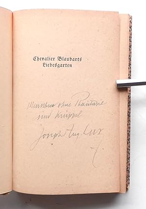 Chevalier Blaubarts Liebesgarten Romandichtung. 4.-8. Tausend