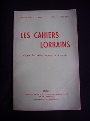 Image du vendeur pour Les cahiers lorrains - N2 1956 mis en vente par Librairie Ancienne Zalc