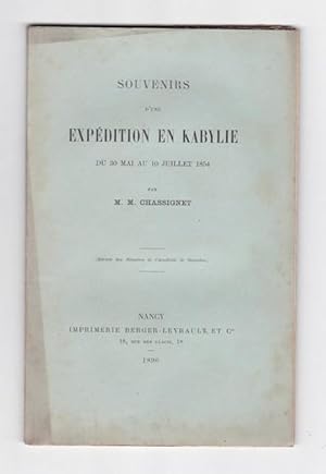 Souvenirs d'une expédition en Kabylie du 30 Mai au 10 Juillet 1854