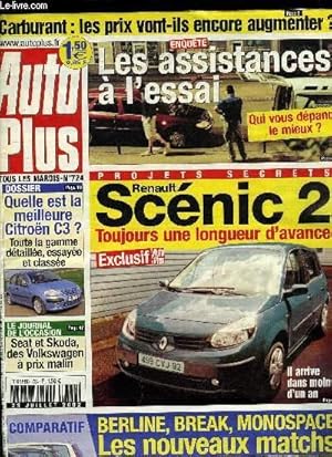 Image du vendeur pour AUTO PLUS N 724 - Scnic 2 : Renault conserve une longueur d'avance, Quelle Citron C3 choisir ?, Les essais de Paul Belmondo : Mercedes SL 55 AMG, Berline, break, monospace : les nouveaux matchs, Animal en voiture, mode d'emploi, La F1 dans la tourmente mis en vente par Le-Livre