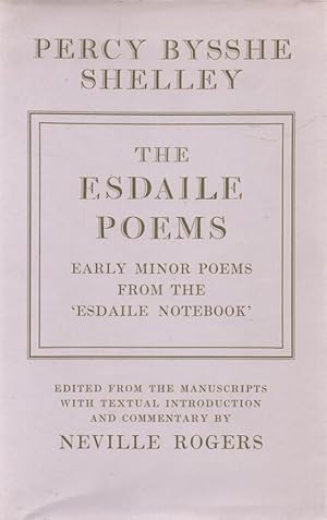 Imagen del vendedor de The Esdaile Poems Early Minor Poems from the "Esdaile Notebook" a la venta por lamdha books