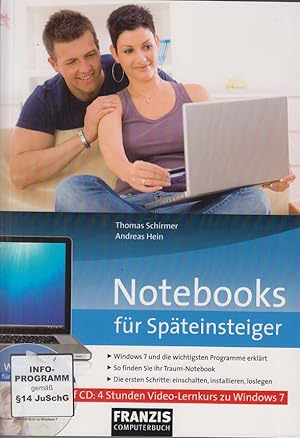 Bild des Verkufers fr Notebooks fr Spteinsteiger. Andreas Hein / Franzis-Computerbuch zum Verkauf von Allguer Online Antiquariat