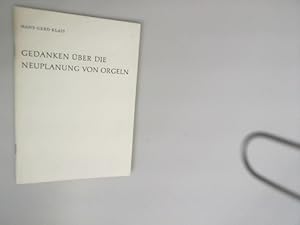 Immagine del venditore per Gedanken ber die Neuplanung von Orgeln. venduto da Antiquariat Bookfarm