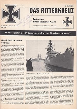 Imagen del vendedor de Das Ritterkreuz. Mitteilungsblatt der Ordensgemeinschaft der Ritterkreuztrger e.V. Nr. 1(1976) a la venta por Antiquariat Jterbook, Inh. H. Schulze