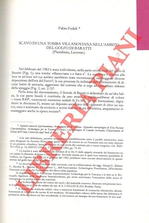 Bild des Verkufers fr Scavo di una tomba villanoviana nell'ambito del Golfo di Baratti. zum Verkauf von Libreria Piani