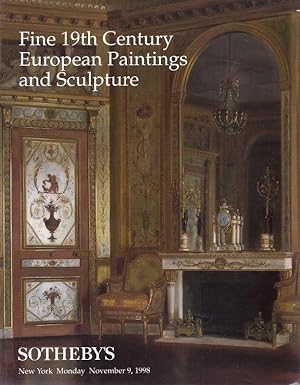 Sale No. 7216. Fine 19th Century European Painitngs and Sculpture. Monday November 9, 1998