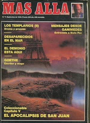 MAS ALLA DE LA CIENCIA. Nº 7, SEPTIEMBRE DE 1989. MENSAJES DESDE GANIMEDES. ENTREVISTA A SIXTO PAZ.