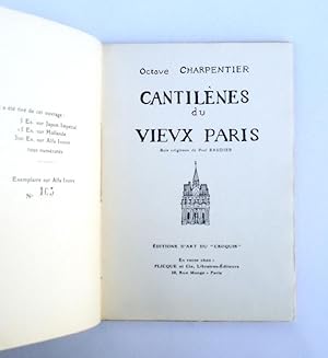 Cantilènes du vieux Paris.