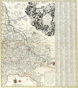 Image du vendeur pour Sachsen. Meinischer Kreis. - stlicher Teil. Seutter. Circuli Misnici Prfectur Quatuor: cum Nossensi, Oschasensi, Wurcena geographica et topographica mis en vente par GALERIE HIMMEL