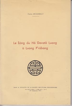 Seller image for Le ling du Ho Devata  Luong P rabang. for sale by Allguer Online Antiquariat