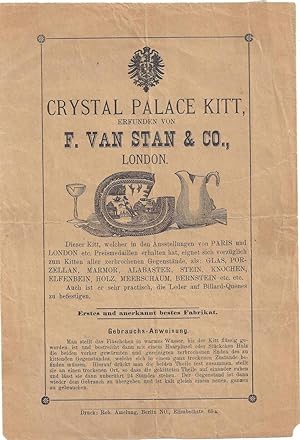Crystal Palace Kitt, erfunden von F.van Stan & Co., London